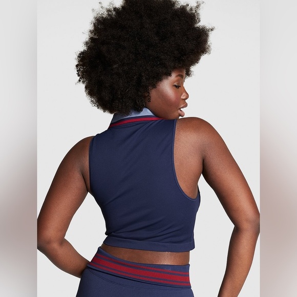 PINK Victoria’s Secret Soft Seamless Polo Tank Top Size Large - Picture 2 of 8